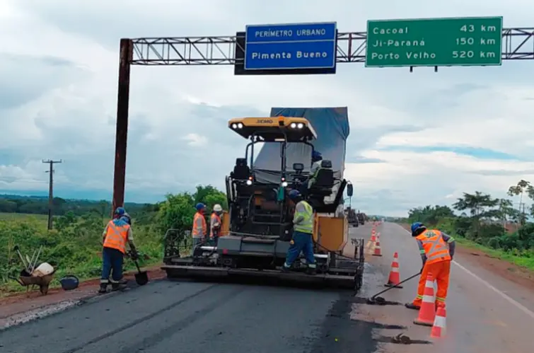 Vai viajar de carro/moto amanhã? Veja os trechos da BR-364 com obras em Rondônia