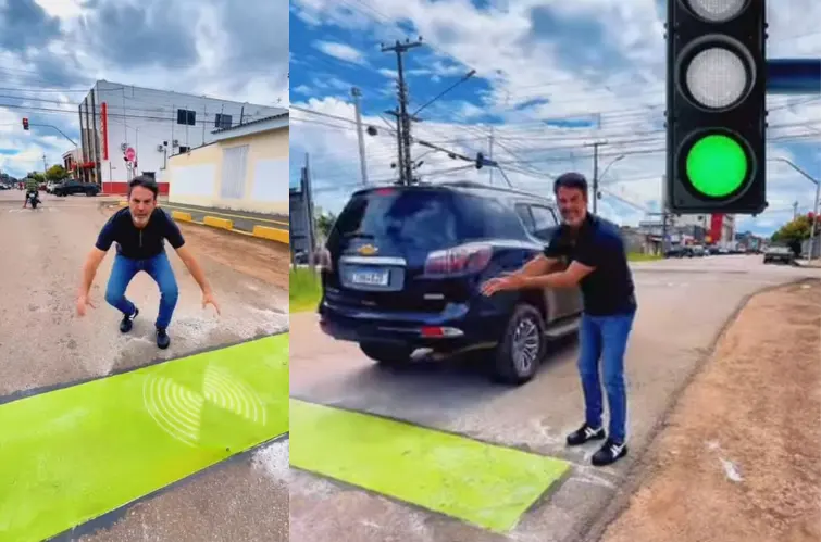 Porto Velho implanta “Faixa Verde” em cruzamentos para ajudar semáforos inteligentes