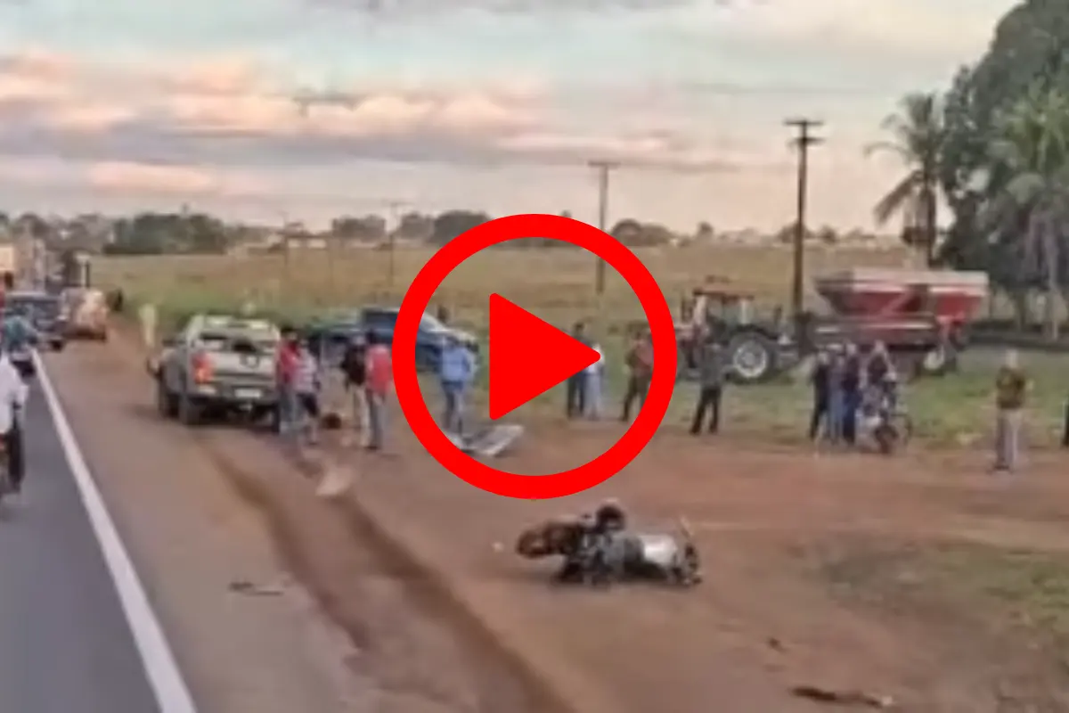 Duas pessoas morrem após grave acidente entre motocicleta e caminhonete na BR-364