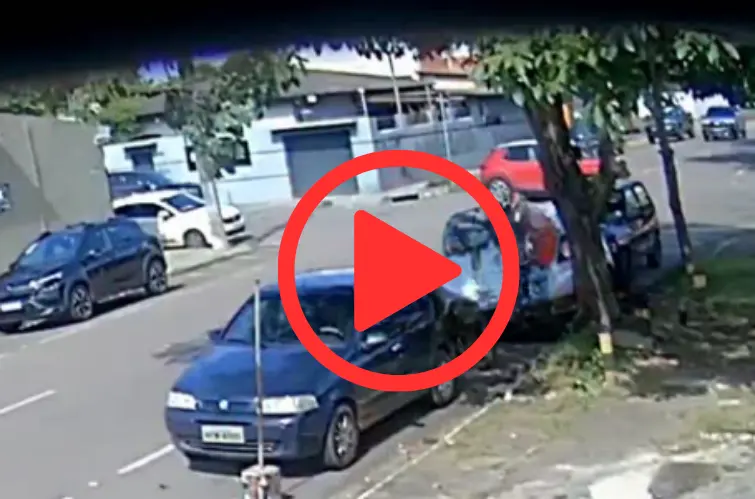 Vídeo mostra grave colisão que deixou idoso ferido na Avenida Abunã, em Porto Velho