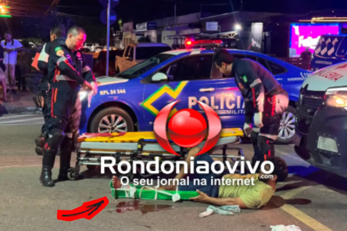 Motoboy embriagado, sem CNH e com pé fraturado é preso após acidente em Porto Velho