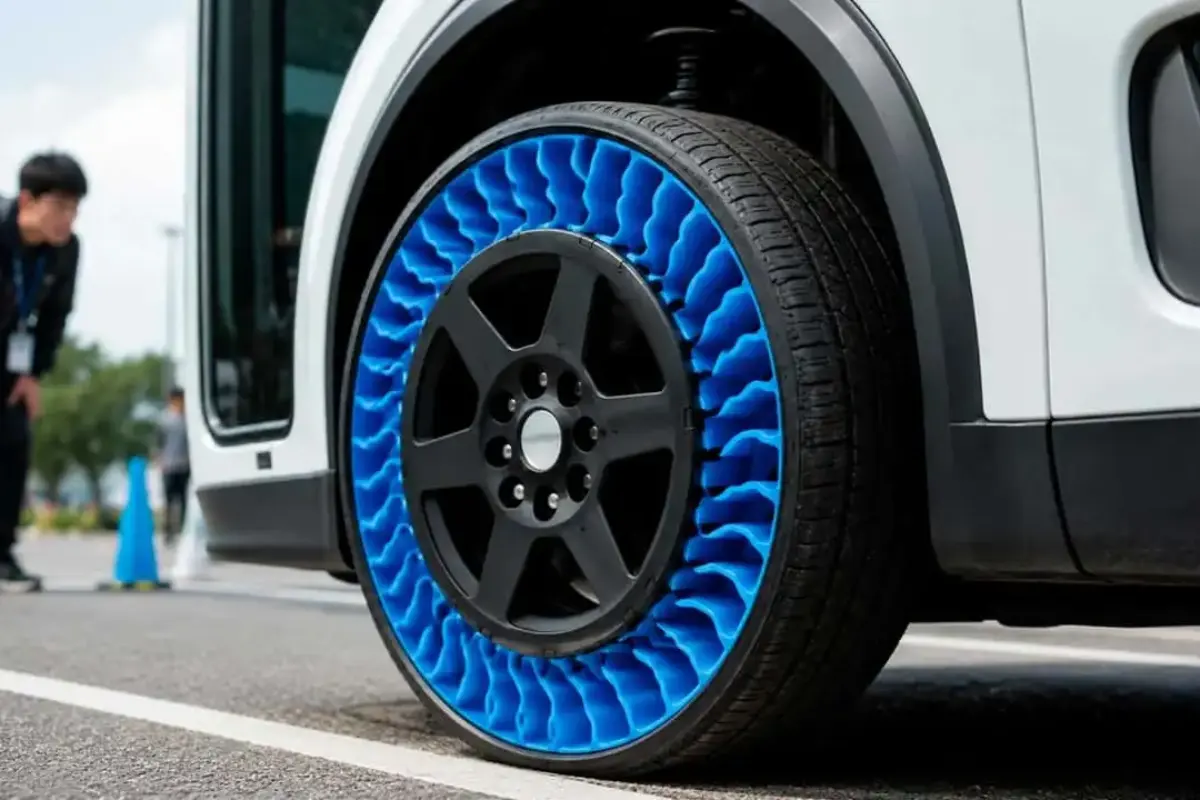 Primeiro pneu sem ar é lançado, mas velocidade ainda é limitada a 20 km/h
