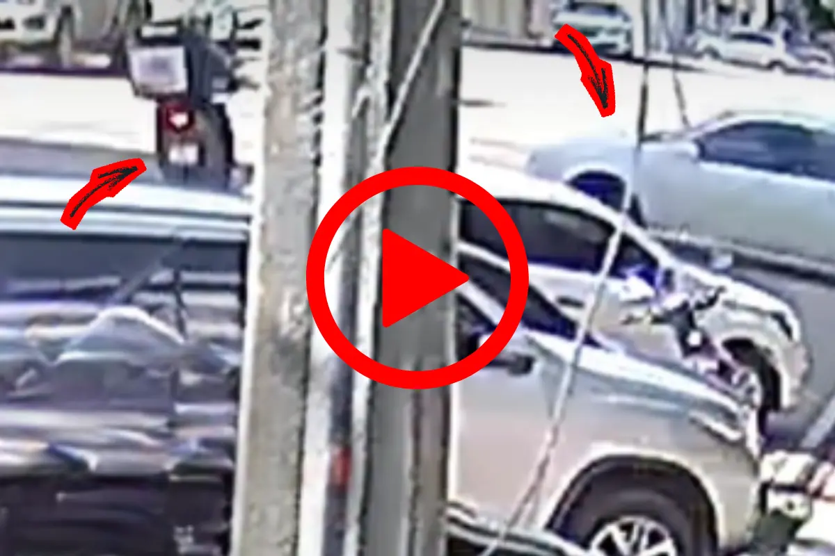 Motoboy fica gravemente ferido após colisão em cruzamento na região Central de Porto Velho