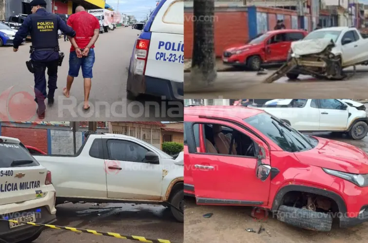Motorista embriagado é preso após causar batida que deixou mãe e criança feridas em Porto Velho