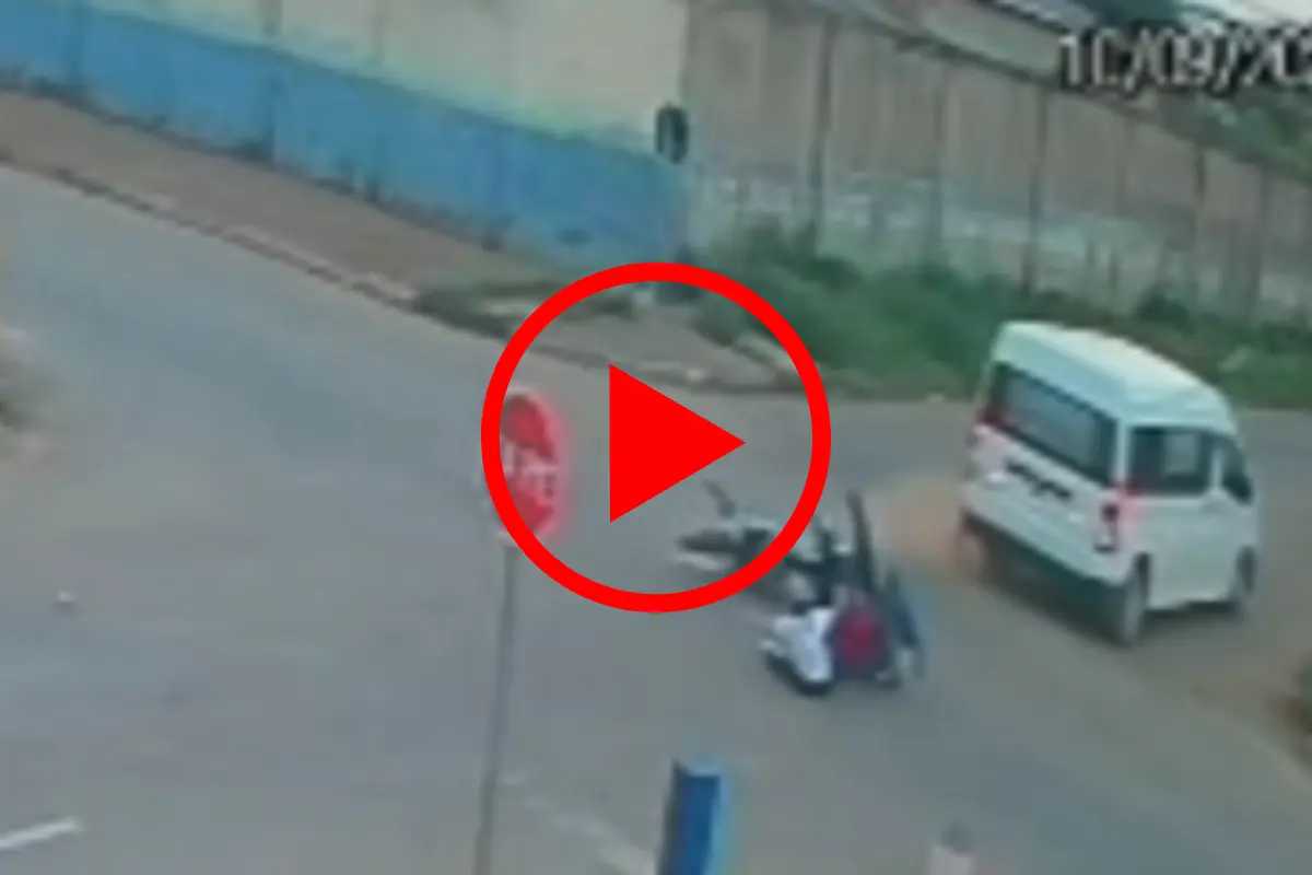 Van invade preferencial e deixa casal ferido em acidente na Amador dos Reis, em Porto Velho