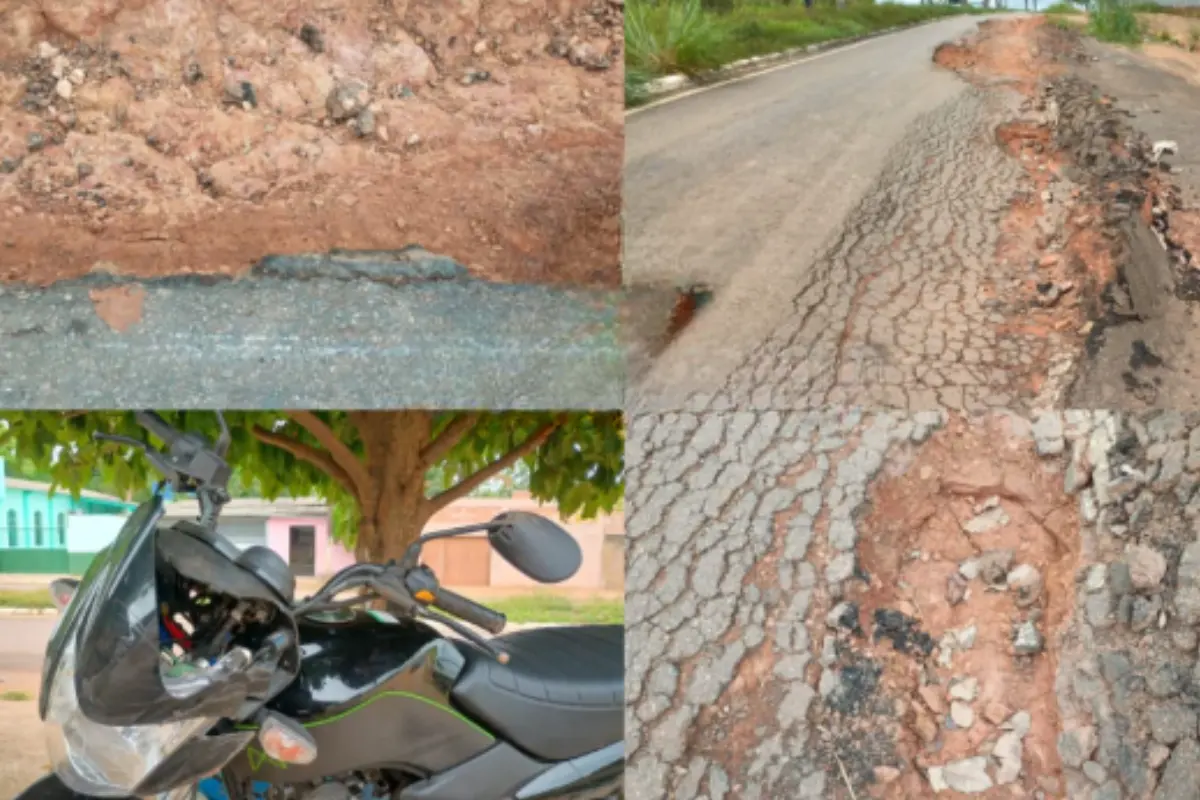 Motociclista sofre queda após atingir buraco e é levado ao hospital em Porto Velho
