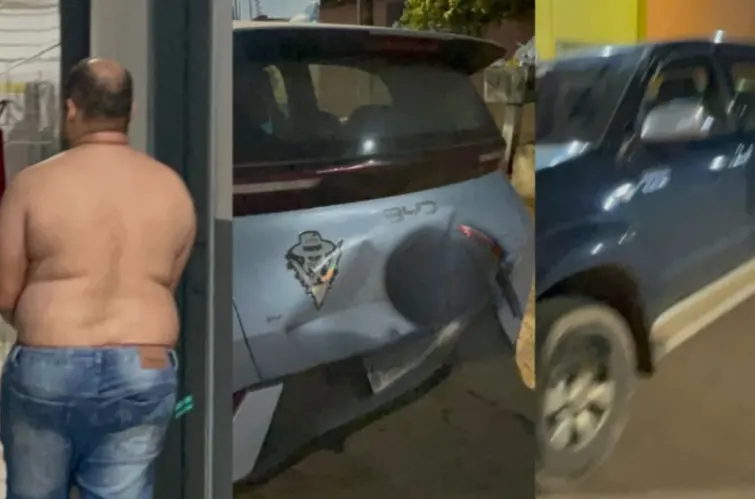 Motorista de Hilux é preso após causar acidente e tentar fugir em Porto Velho
