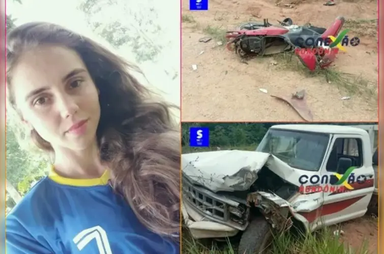 Jovem de 25 anos morre após colisão entre moto e caminhonete na zona rural de Cacoal
