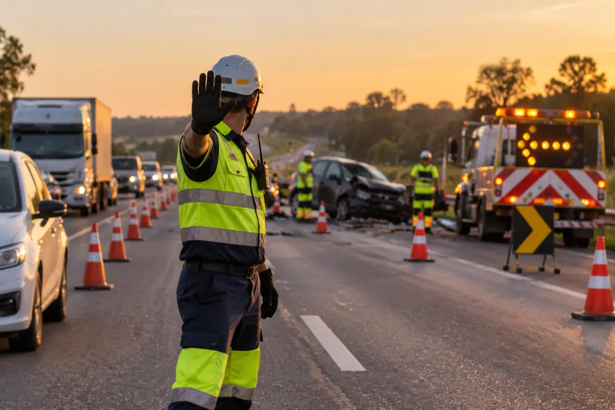 Acidente interrompe pista da BR-364 no km 324 em Presidente Médici